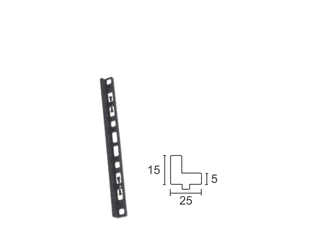 Corrediça em L 300mm
